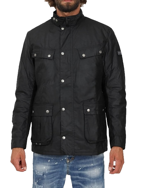 BARBOUR Barbour International Waxed Duke Jacket Nero TG M